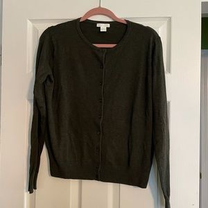H&M. Classic, grey cardigan sweater